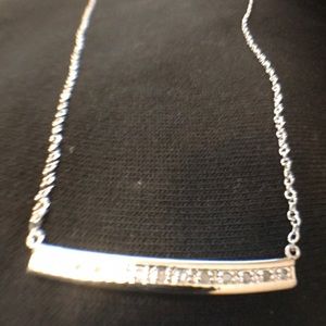 COPY - Diamond sterling silver necklace